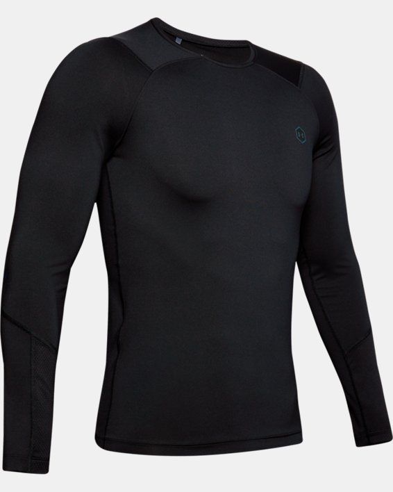Men's UA RUSH™ HeatGear® Compression Long Sleeve in Black image number 4